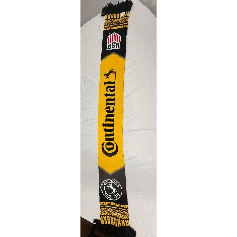 US Soccer Continental Tire Scarf One Nation One Team Reversible Knit Soccer Fan